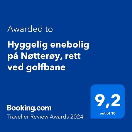 Hyggelig Enebolig Pa Notteroy, Rett Ved Golfbane *