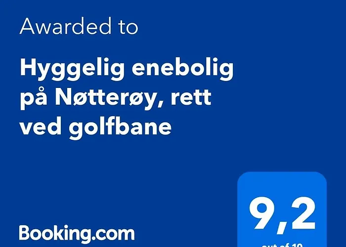 Hyggelig Enebolig Pa Notteroy, Rett Ved Golfbane *